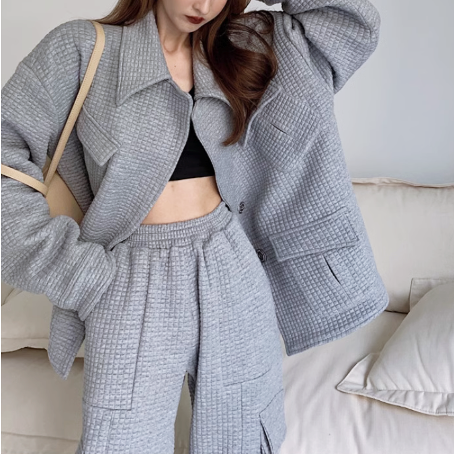ワッフルブルゾンセットアップ – Salang ワッフルブルゾンセットアップ – Salang