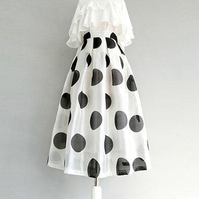 ポルカドットフレアスカート – Salang
