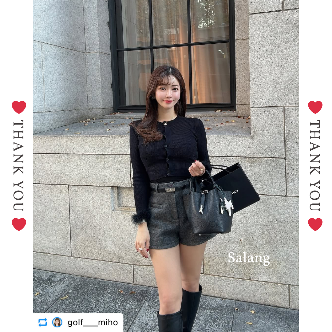 ウールベルトショートパンツ