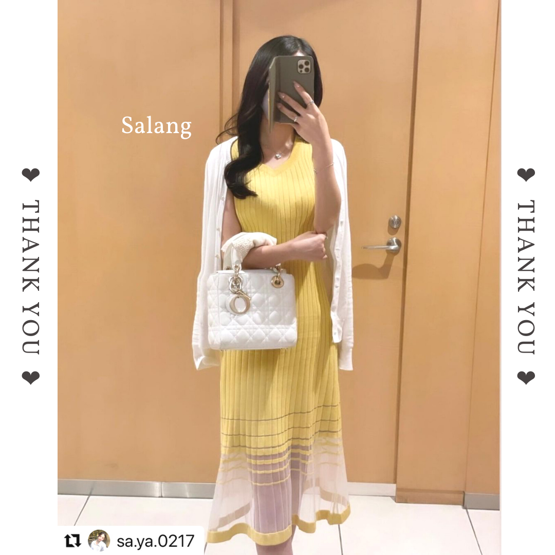 ノースリーブグラデニットワンピース – Salang