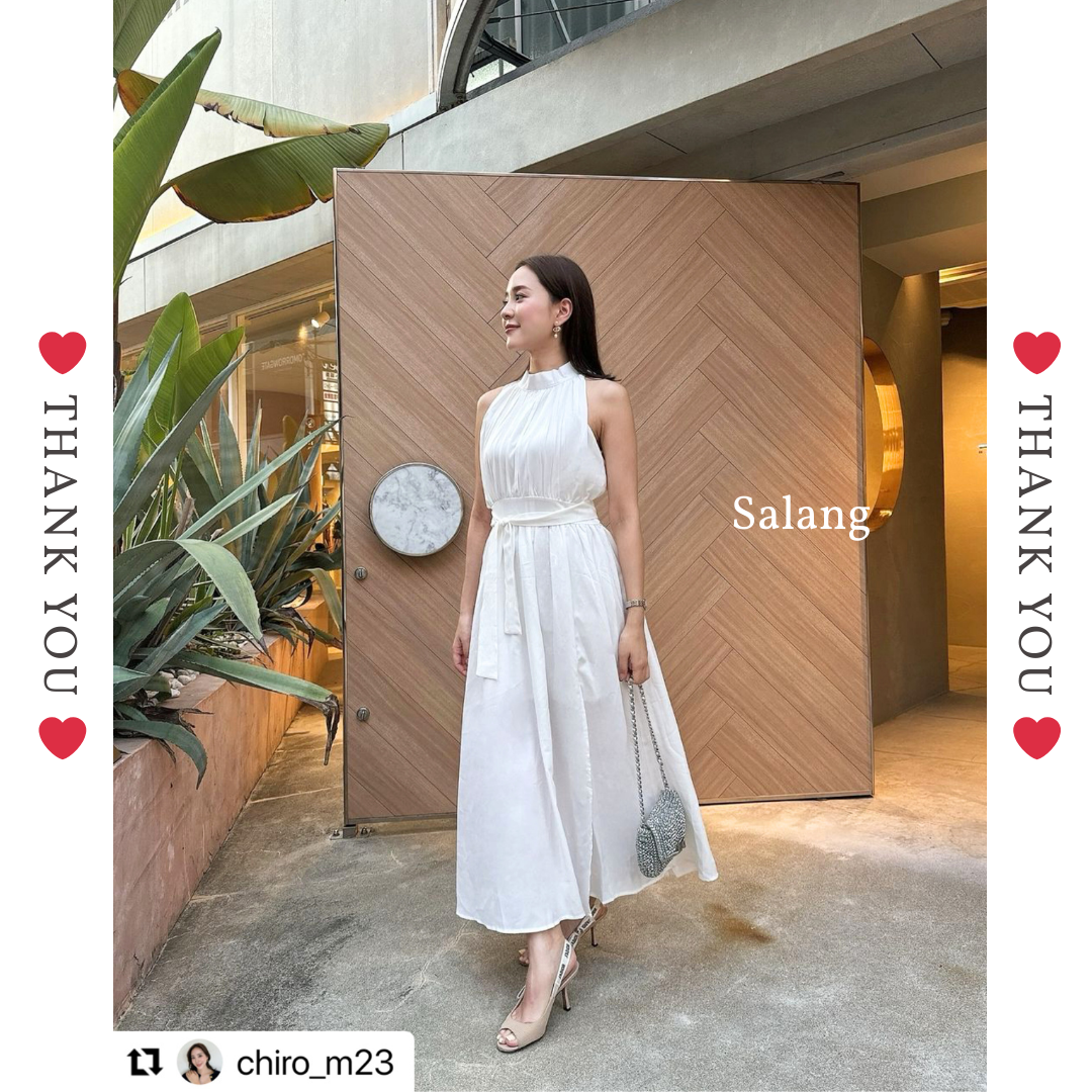 ホルターネックスリットロングドレス – Salang ホルターネックスリットロングドレス – Salang