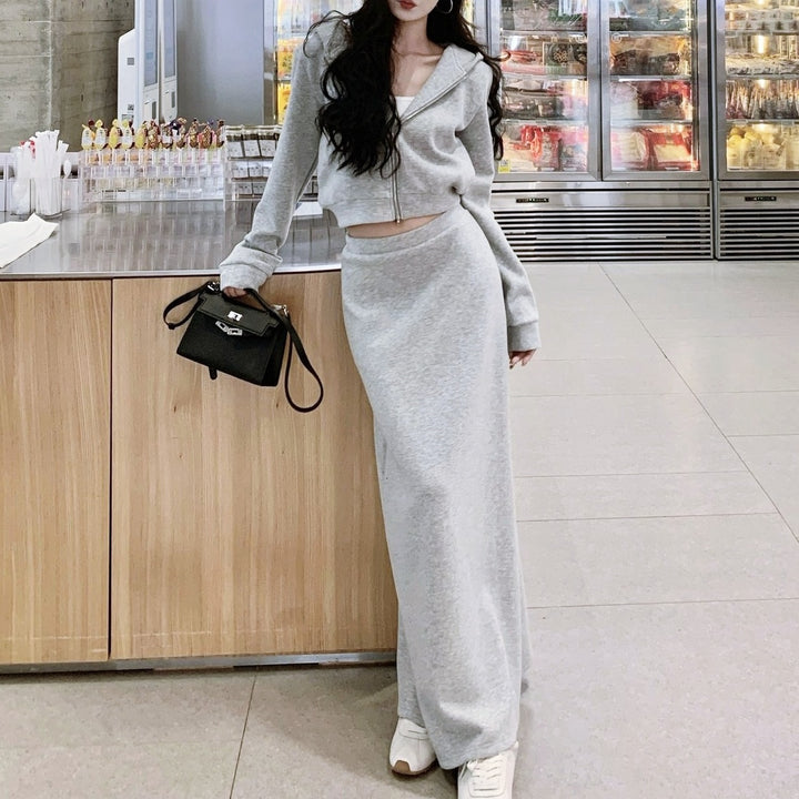 スウェットフーディースカートセットアップ – Salang