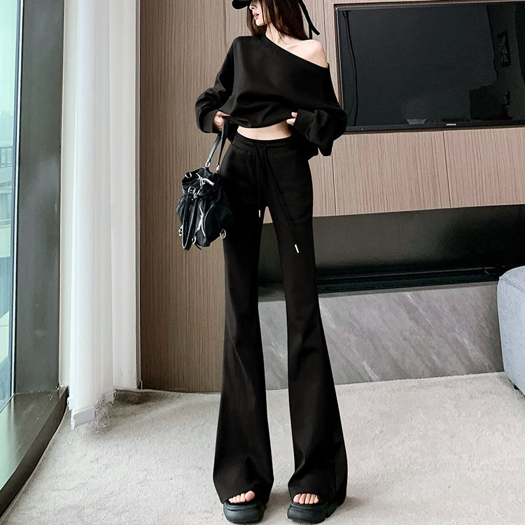 オフショルダースリムフレアパンツセットアップ – Salang