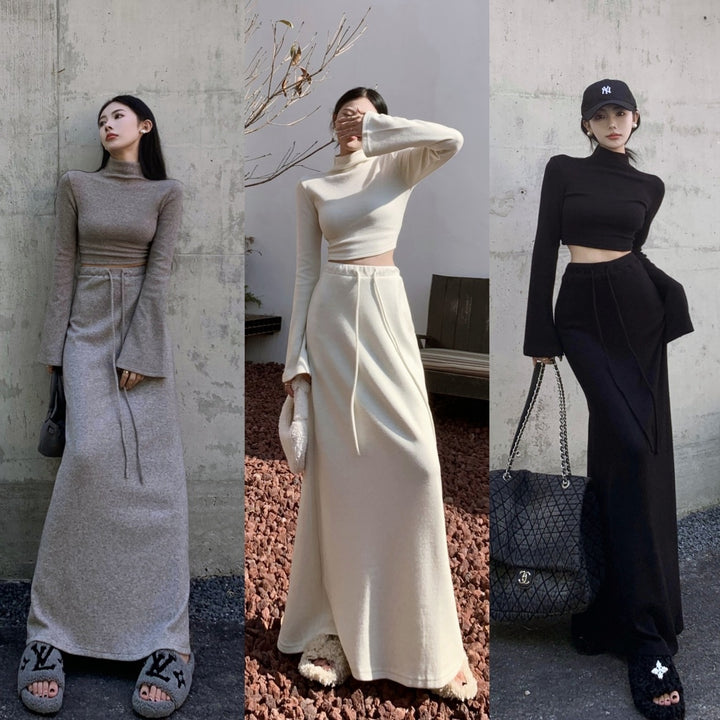 クロップトップロングスカートセットアップ – Salang