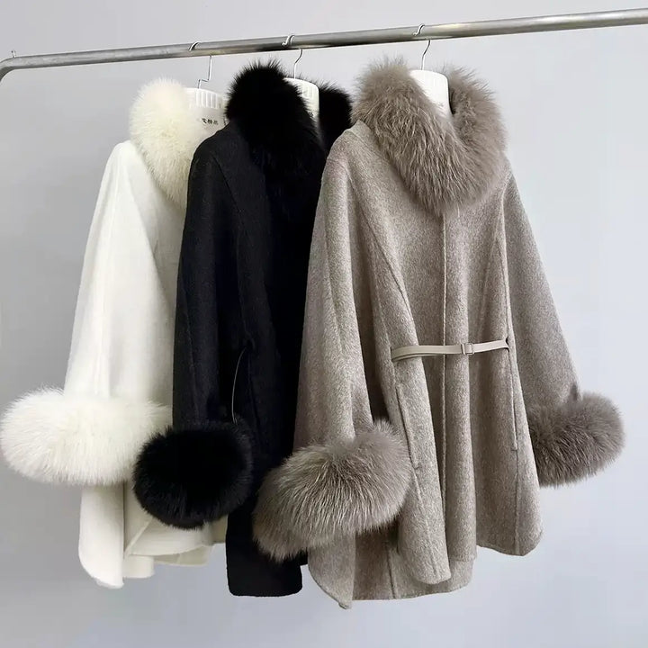 ベルト付きマントコート♡BEIGE♡Fサイズ ベルト付きマントコート♡BEIGE♡Fサイズ