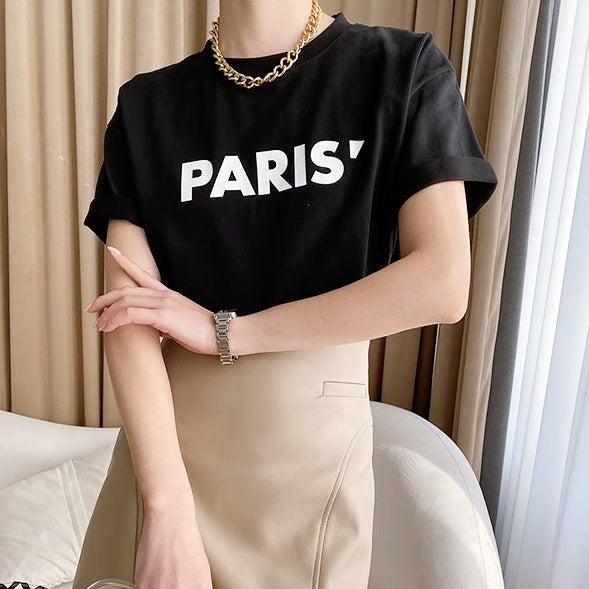 【即納】PARISロゴTシャツ