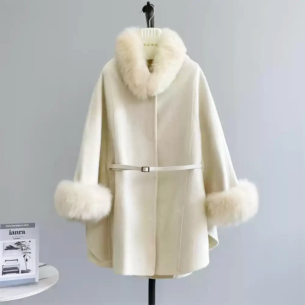 ベルト付きマントコート♡BEIGE♡Fサイズ ベルト付きマントコート♡BEIGE♡Fサイズ