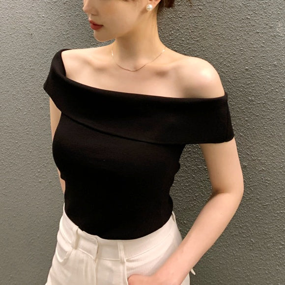オフショルダーサマーニットトップス – Salang