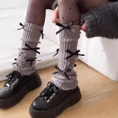 リボンレッグウォーマー