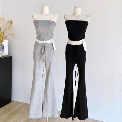 カップインベアフレアパンツセットアップ