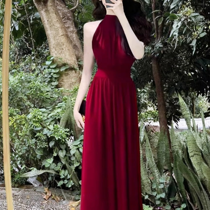 ホルターネックスリットロングドレス – Salang