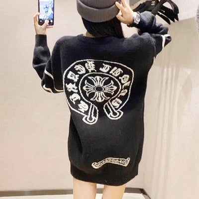 33ロゴオーバーニットワンピース