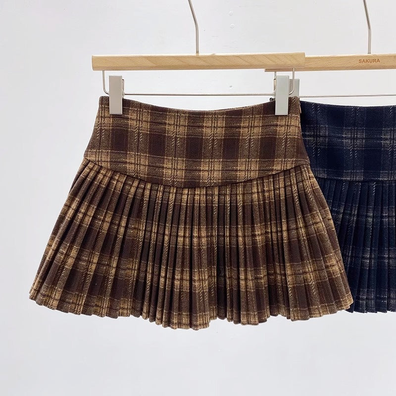 クラシックチェックプリーツスカート