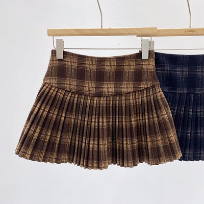 クラシックチェックプリーツスカート