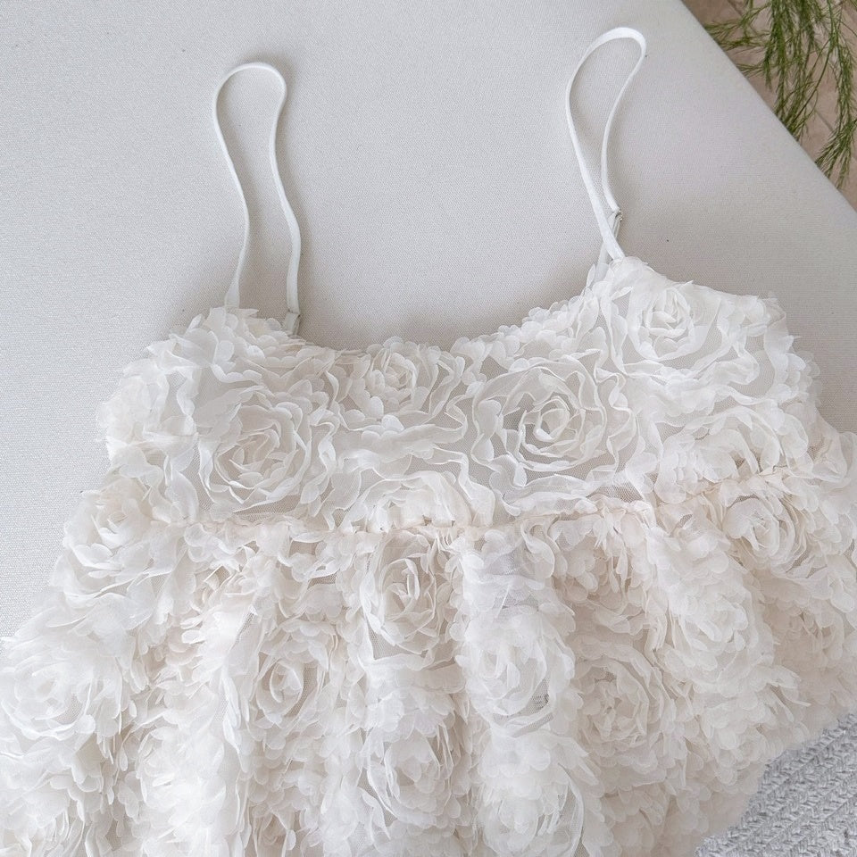 3Dフラワーモチーフフレアキャミソール – Salang