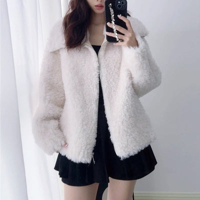 ウールジップボアジャケット