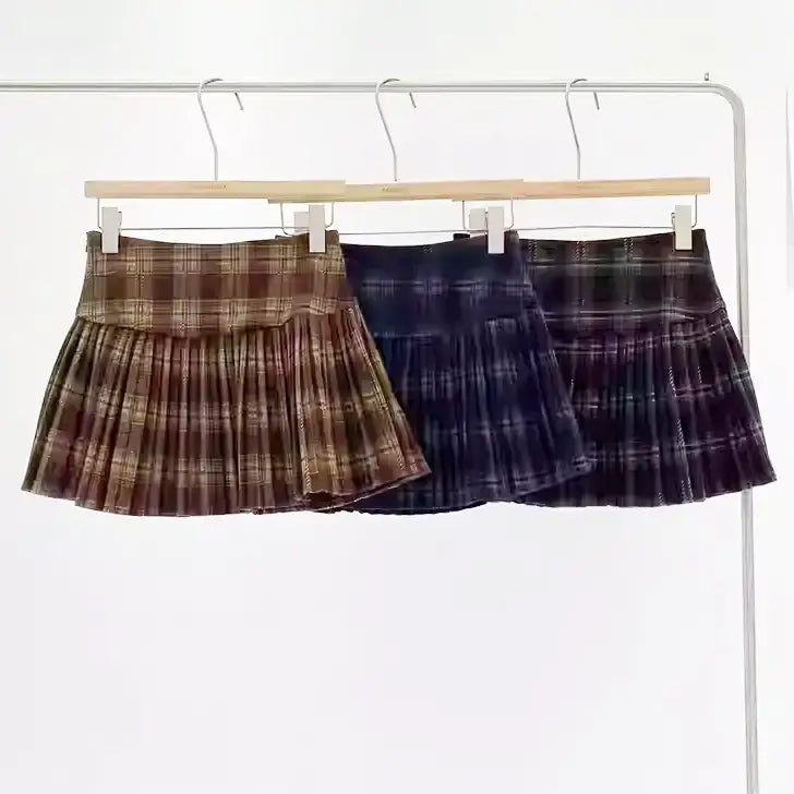 クラシックチェックプリーツスカート