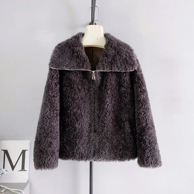 ウールジップボアジャケット