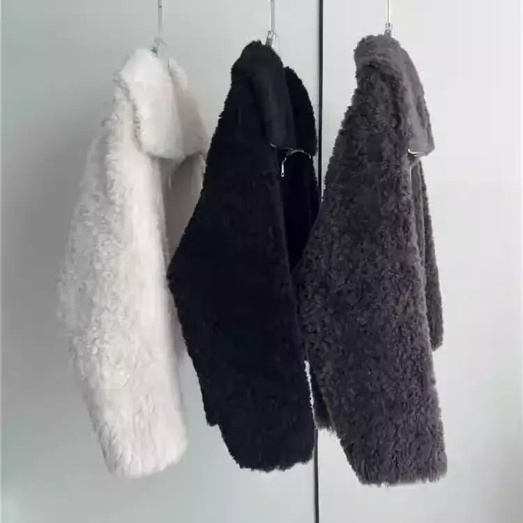 ウールジップボアジャケット