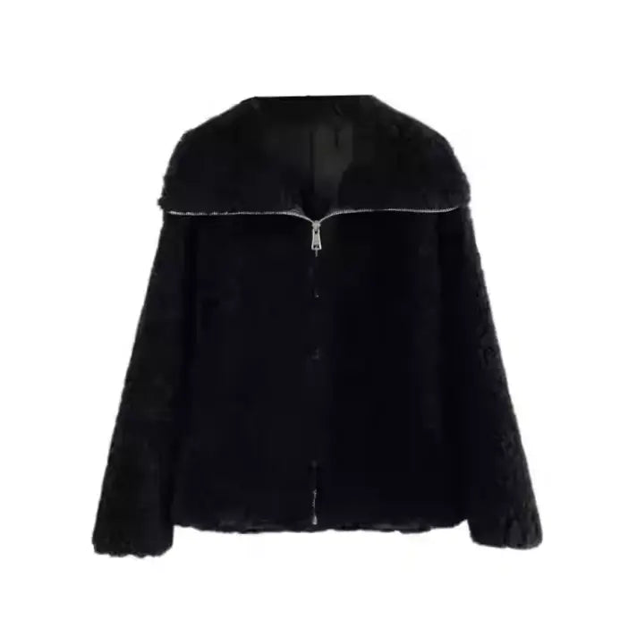 ウールジップボアジャケット