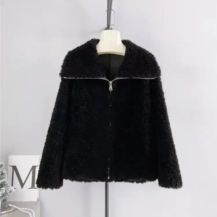 ウールジップボアジャケット