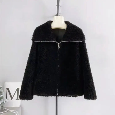 ウールジップボアジャケット